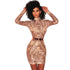 High Neck Sequins Club Dress With Long Sleeve #Sequin